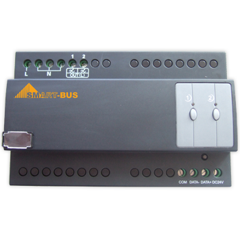 Smart-Bus DIN-Rail Mount Dimmer 2ch 5A /per ch with scene controller