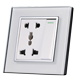 Universal socket with switch