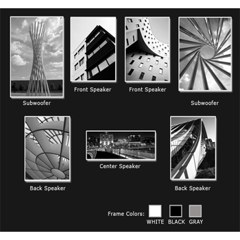 Resound Wall Art Speaker Set 6 (Pattern)