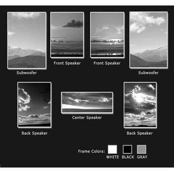 Resound Wall Art Speaker Set 16 (Scenery)