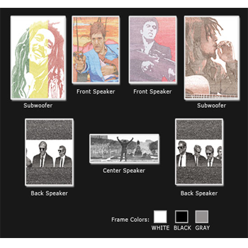 Resound Wall Art Speaker Set 36 (Scenery)